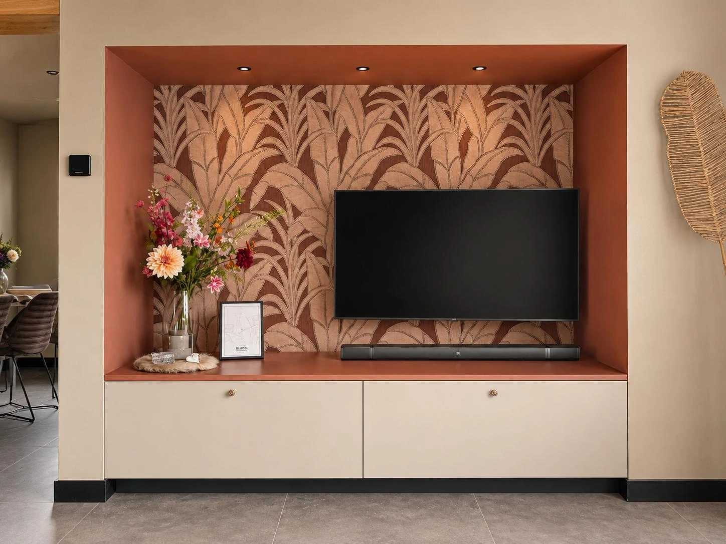 woonkamer tv nis terracotta